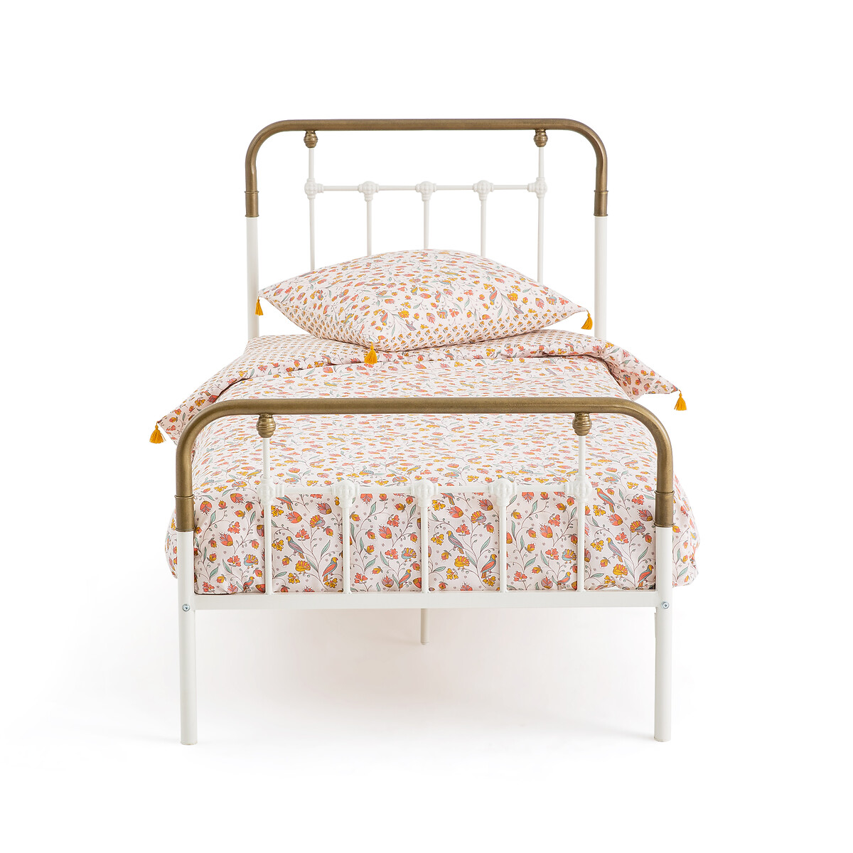 Кровать La Redoute Металлическая Asper 90 x 190 см белый, размер 90 x 190 см - фото 2