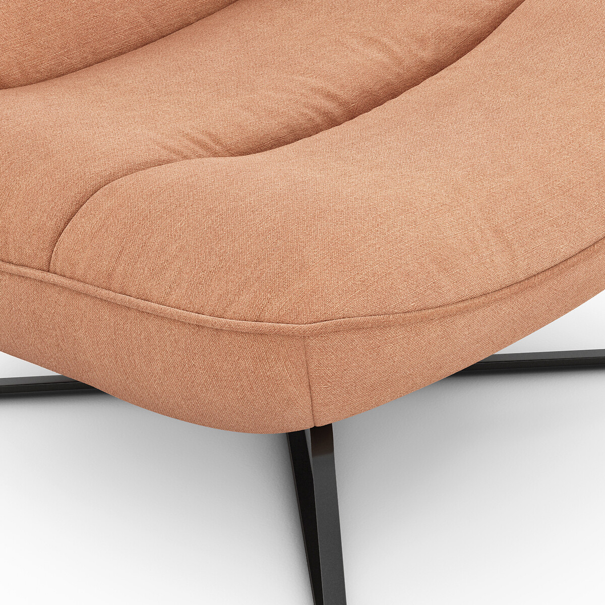 Кресло La Redoute Из ткани из хлопка и льна Helma единый размер оранжевый - фото 5