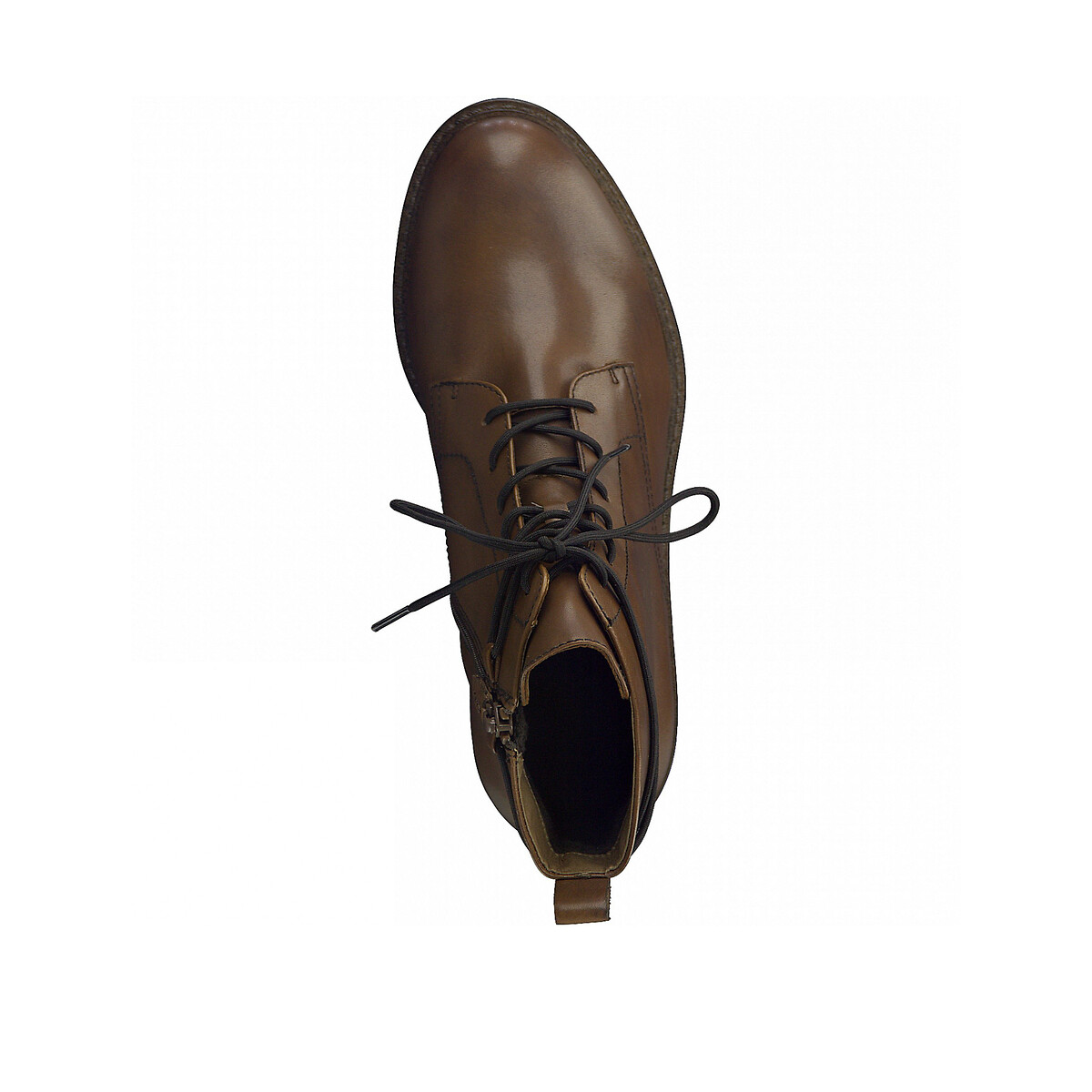 Ботинки LaRedoute На шнуровке кожаные Greenstep 36 каштановый, размер 36 - фото 3
