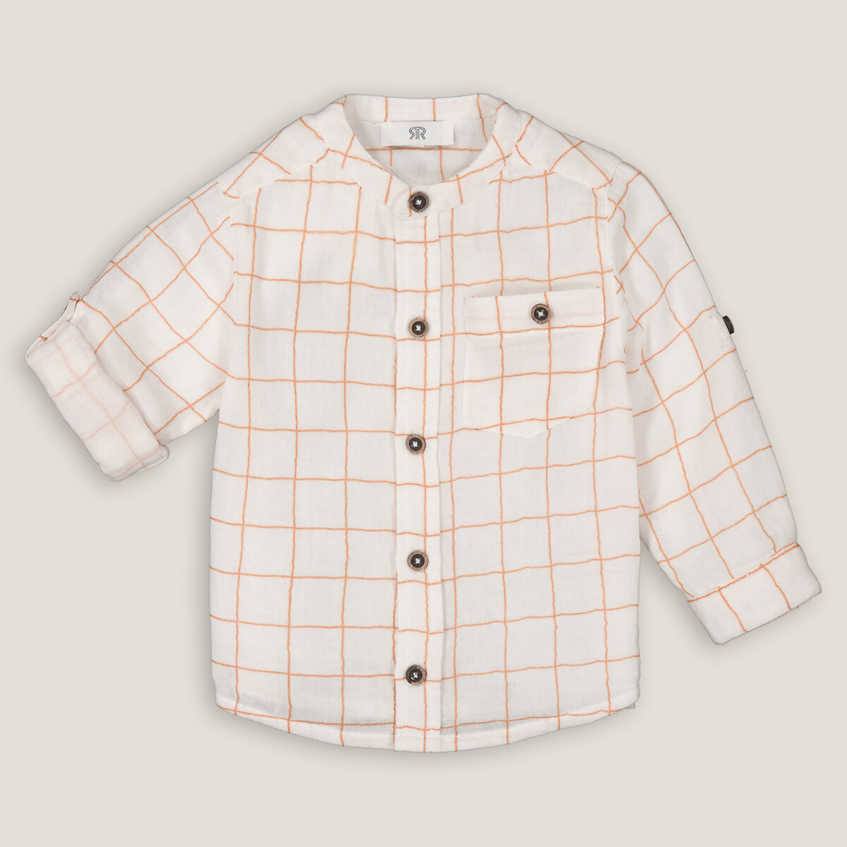 Комплект из двух вещей рубашки И шорт 4 года - 102 см бежевый LaRedoute, размер 4 года - 102 см - фото 3