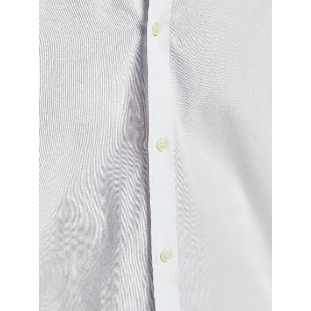 Рубашка Слим однотонная Jprblacardiff L белый LaRedoute, размер L - фото 3
