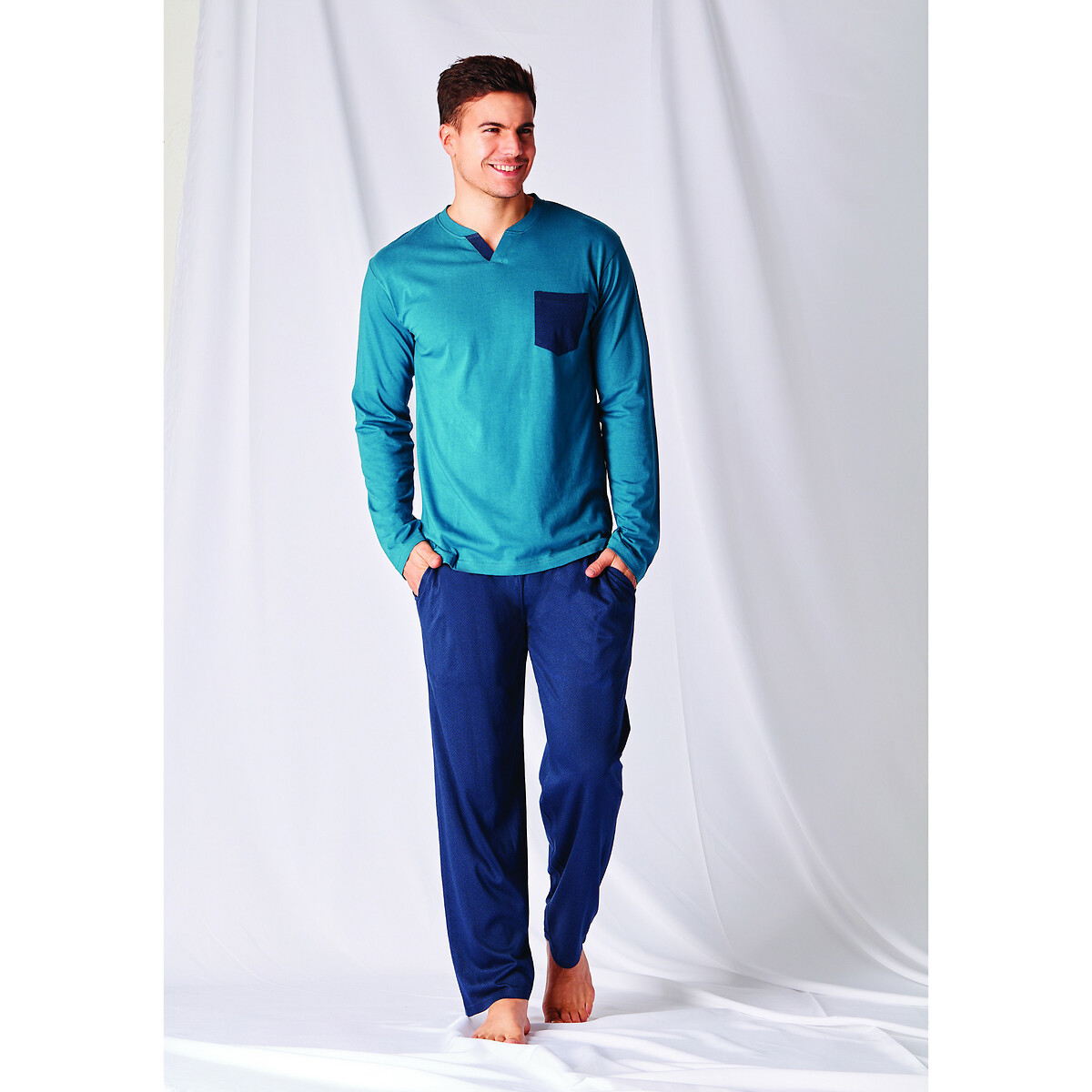 

Пижама LaRedoute, Синий, С брюками Winter Blue XXL синий