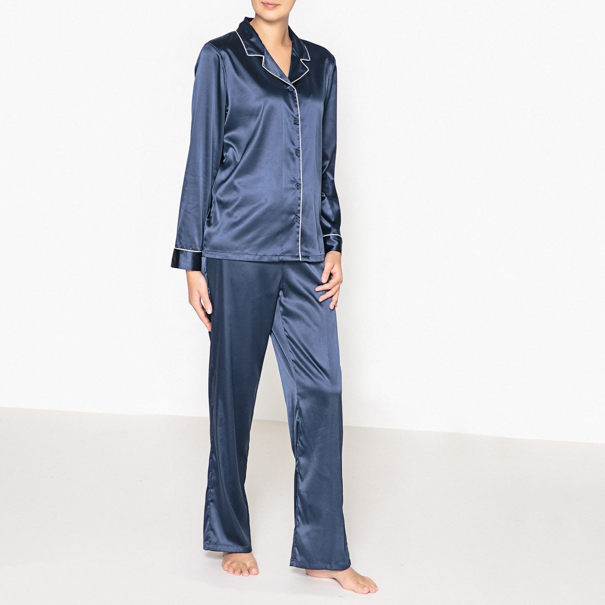 Pyjama chemise en satin