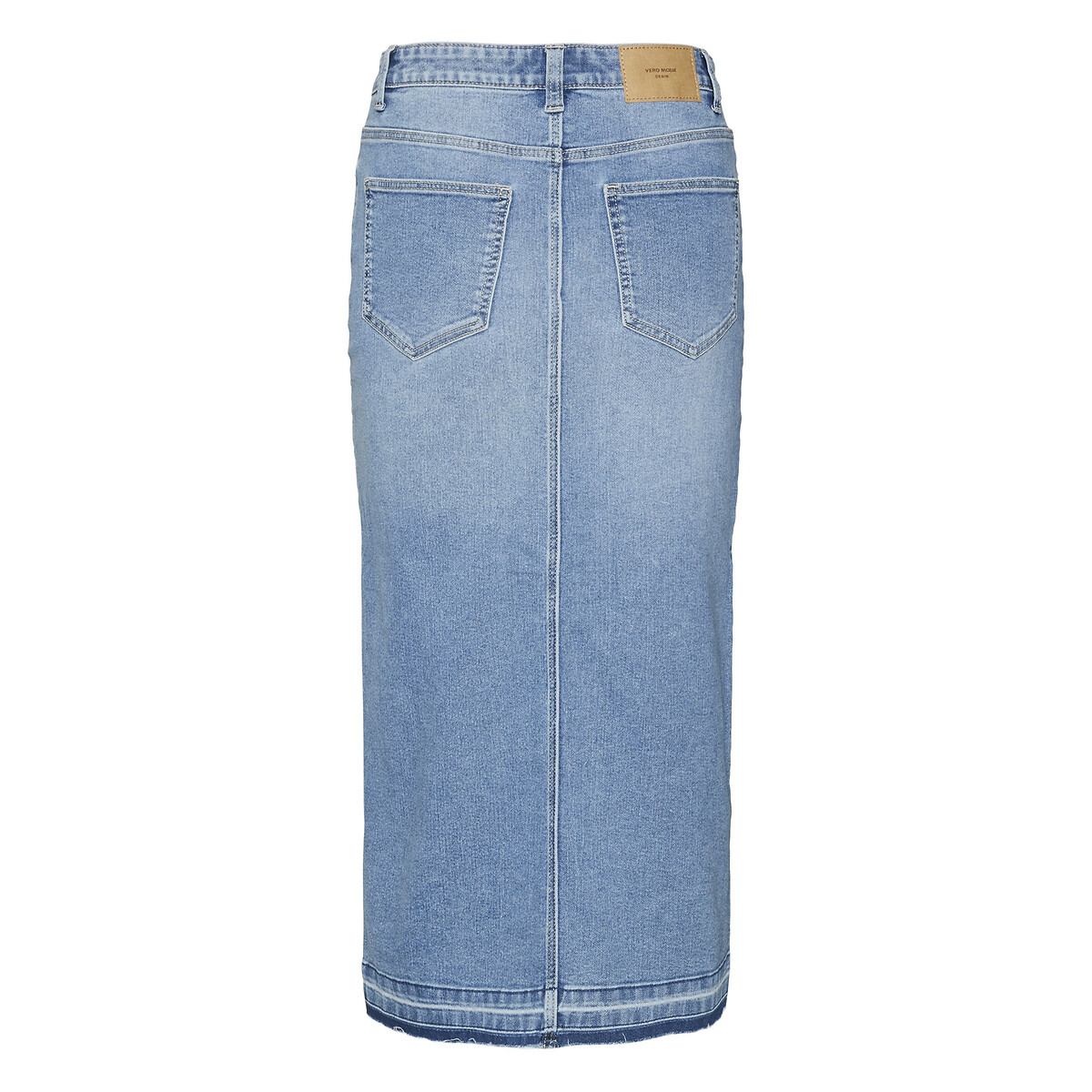Юбка из джинсовой ткани с высокой посадкой  XL синий LaRedoute, размер XL - фото 2