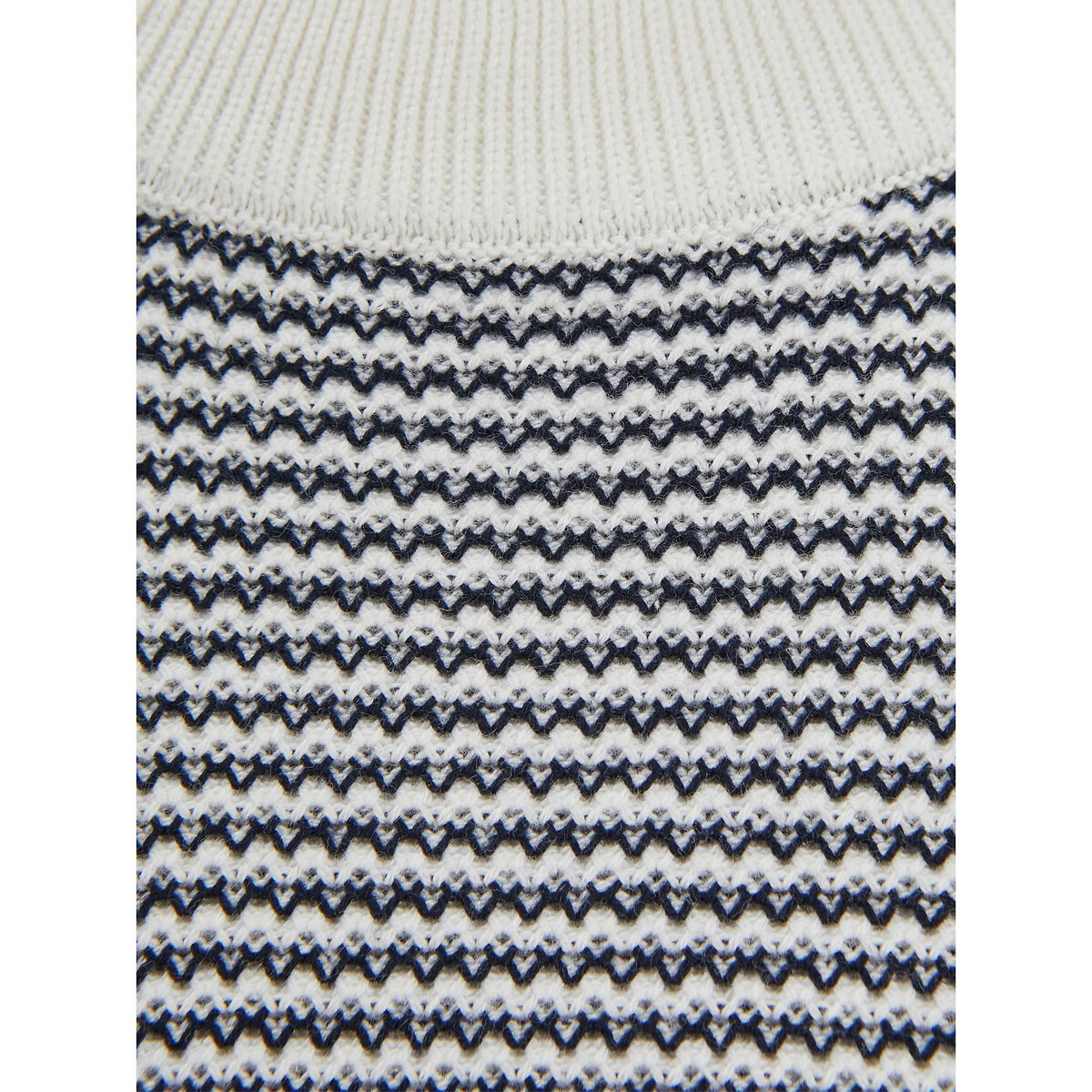 Пуловер из тонкого трикотажа в полоску  L синий LaRedoute, размер L - фото 2