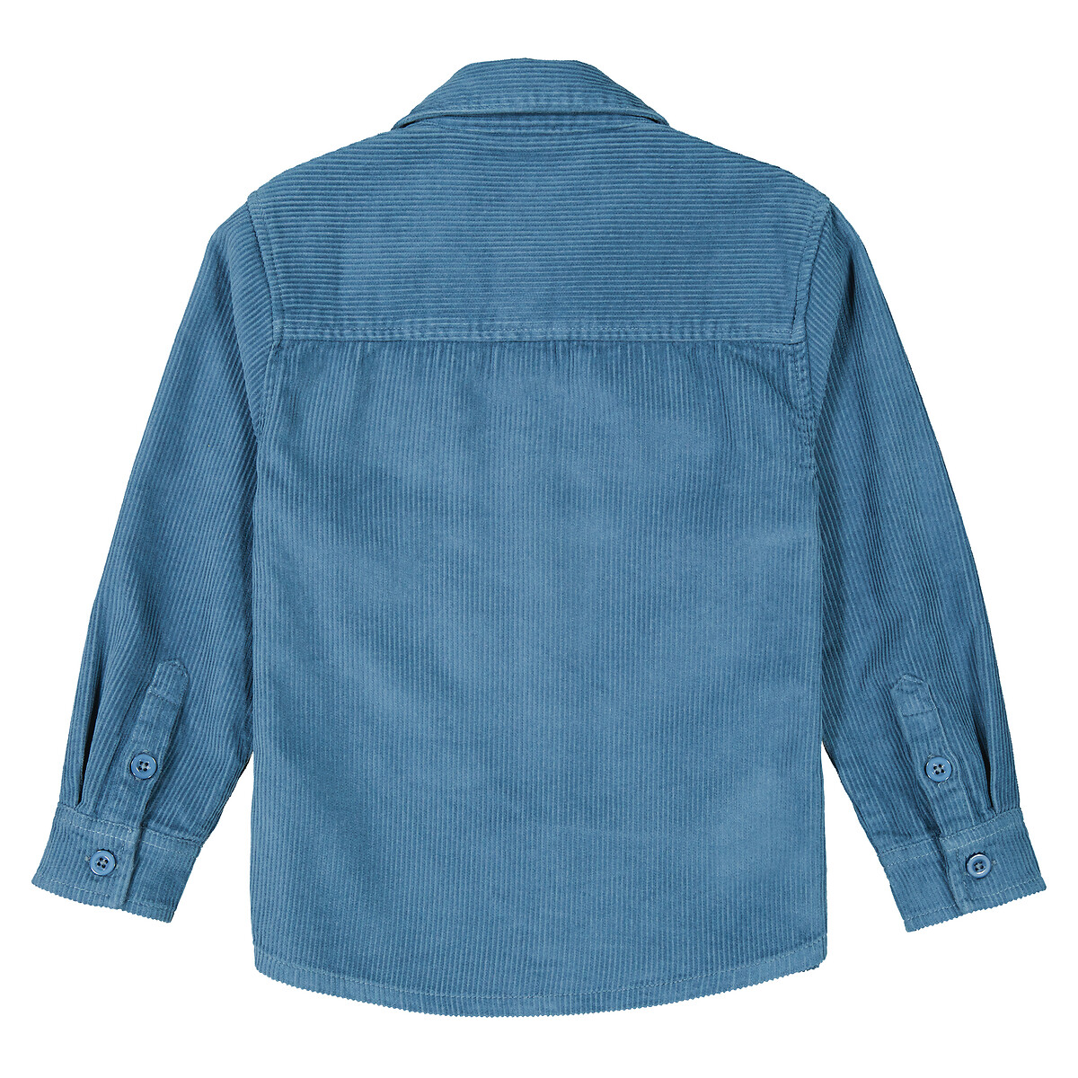 Рубашка с длинными рукавами из вельвета  10 лет - 138 см синий LaRedoute, размер 10 - фото 2