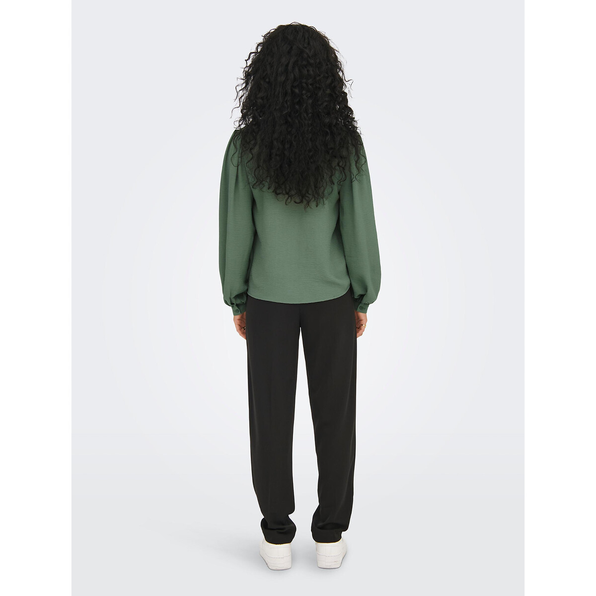 Блузка JDY Блузка С воротником-стойкой и длинными рукавами XL зеленый, размер XL - фото 4
