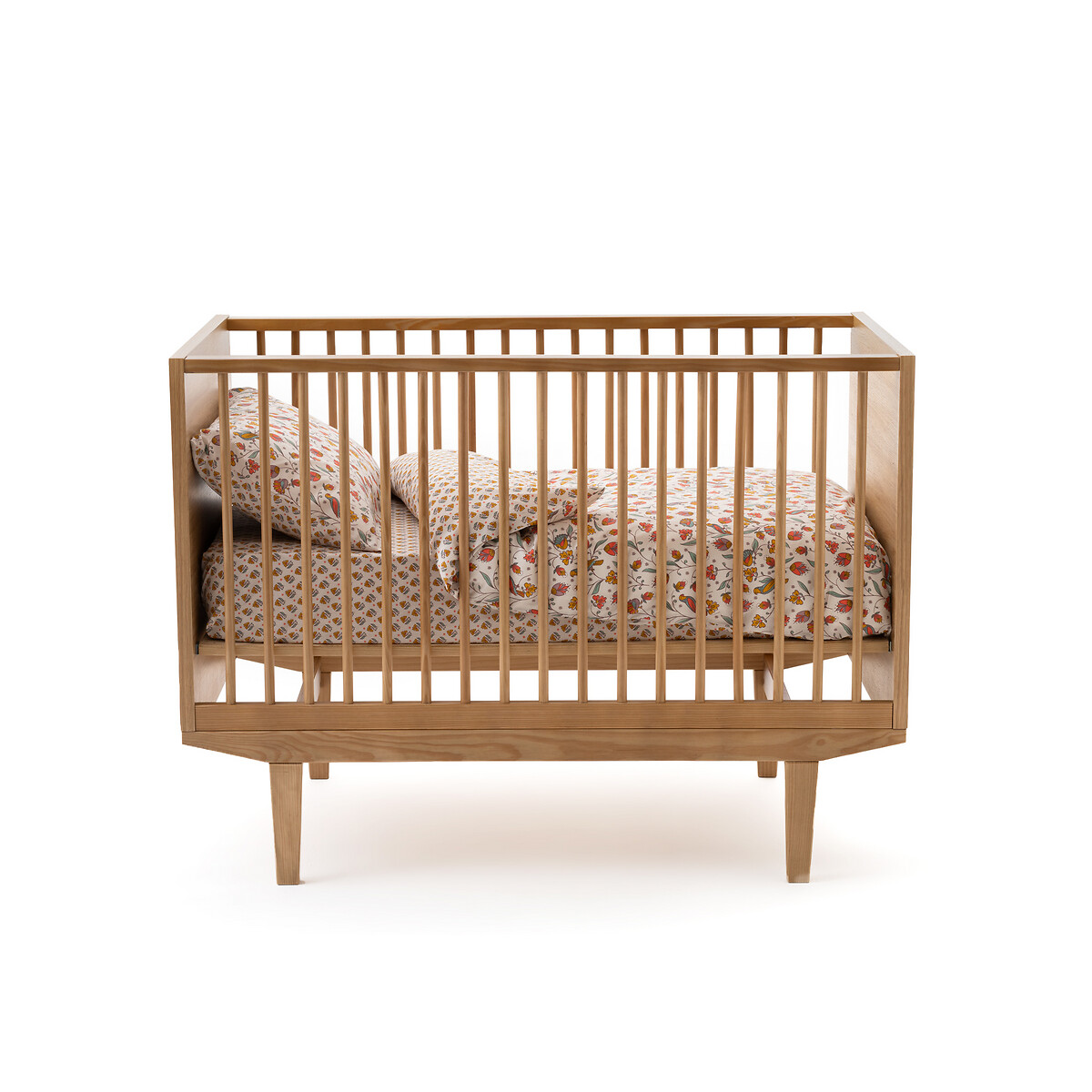 Кровать LaRedoute Детская винтажная с кроватным основанием Elyo 60 x 120 см каштановый, размер 60 x 120 см - фото 4