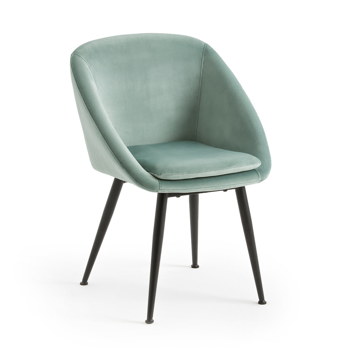 Кресло обеденное из велюра TOPIM единый размер зеленый кресло обеденное из двух материалов biface единый размер серый