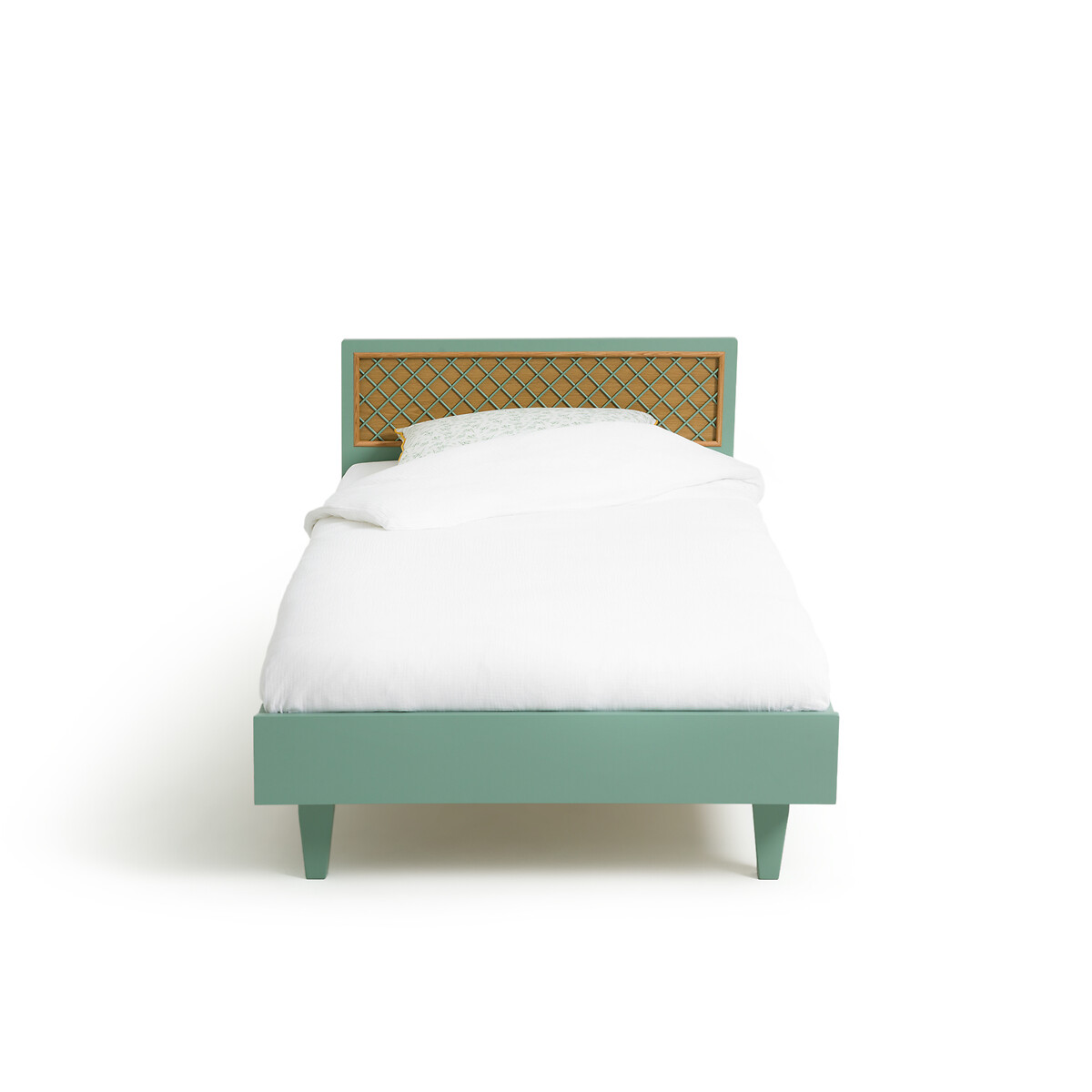 Кровать Детская с изголовьем Croisille 90 x 190 см зеленый LaRedoute, размер 90 x 190 см - фото 2