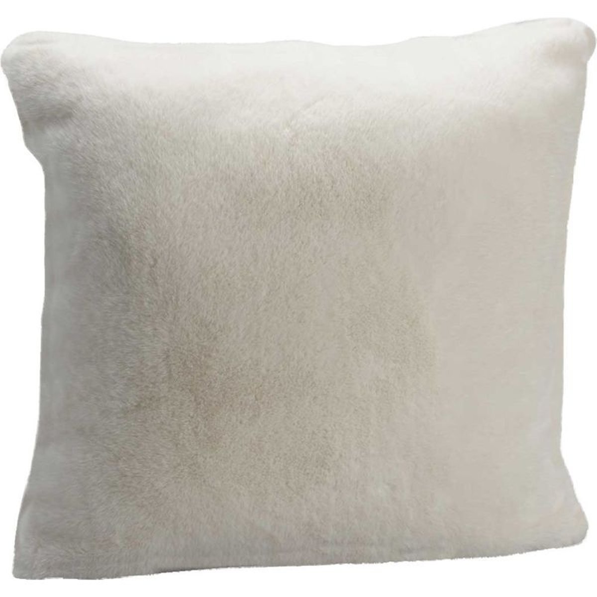 Coussin blanc style fourrure