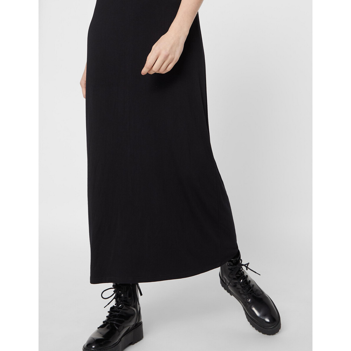Платье LaRedoute Длинное на тонких бретелях облегающий покрой XL черный, размер XL - фото 5