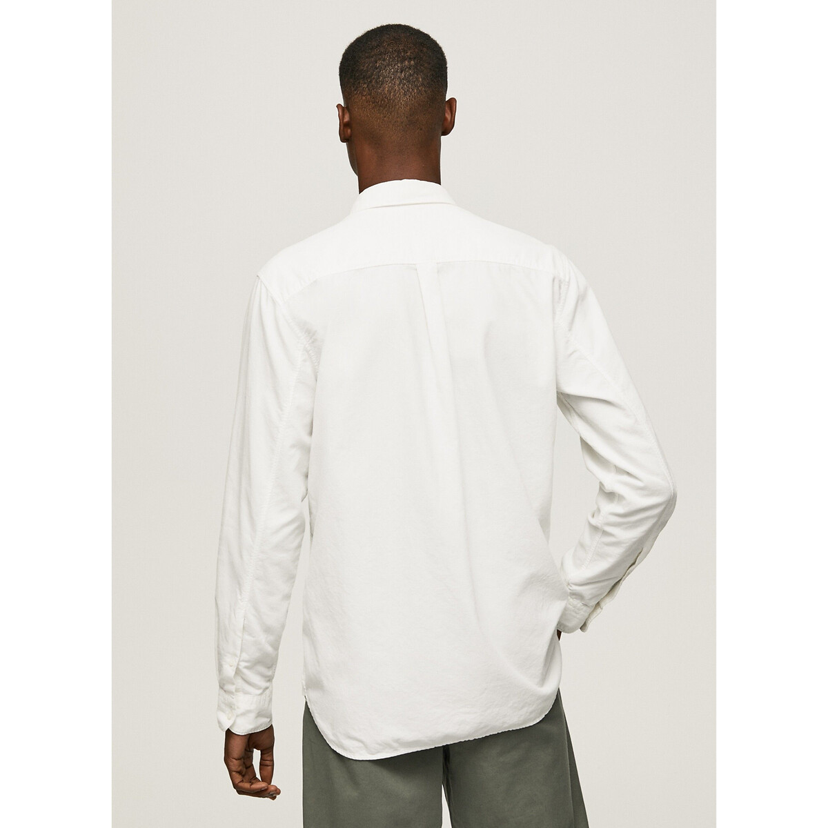 Рубашка Из ткани оксфорд воротник на пуговицах L белый LaRedoute, размер L - фото 3