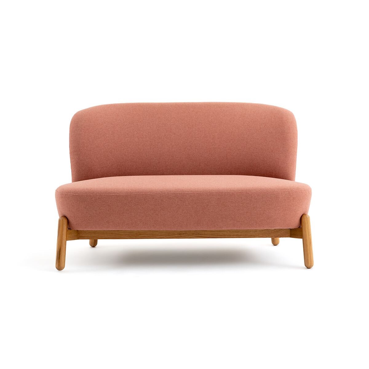 Кресло LA REDOUTE INTERIEURS Из рифленой ткани 2-х мест Miji 2 мест. розовый, размер 2 мест.