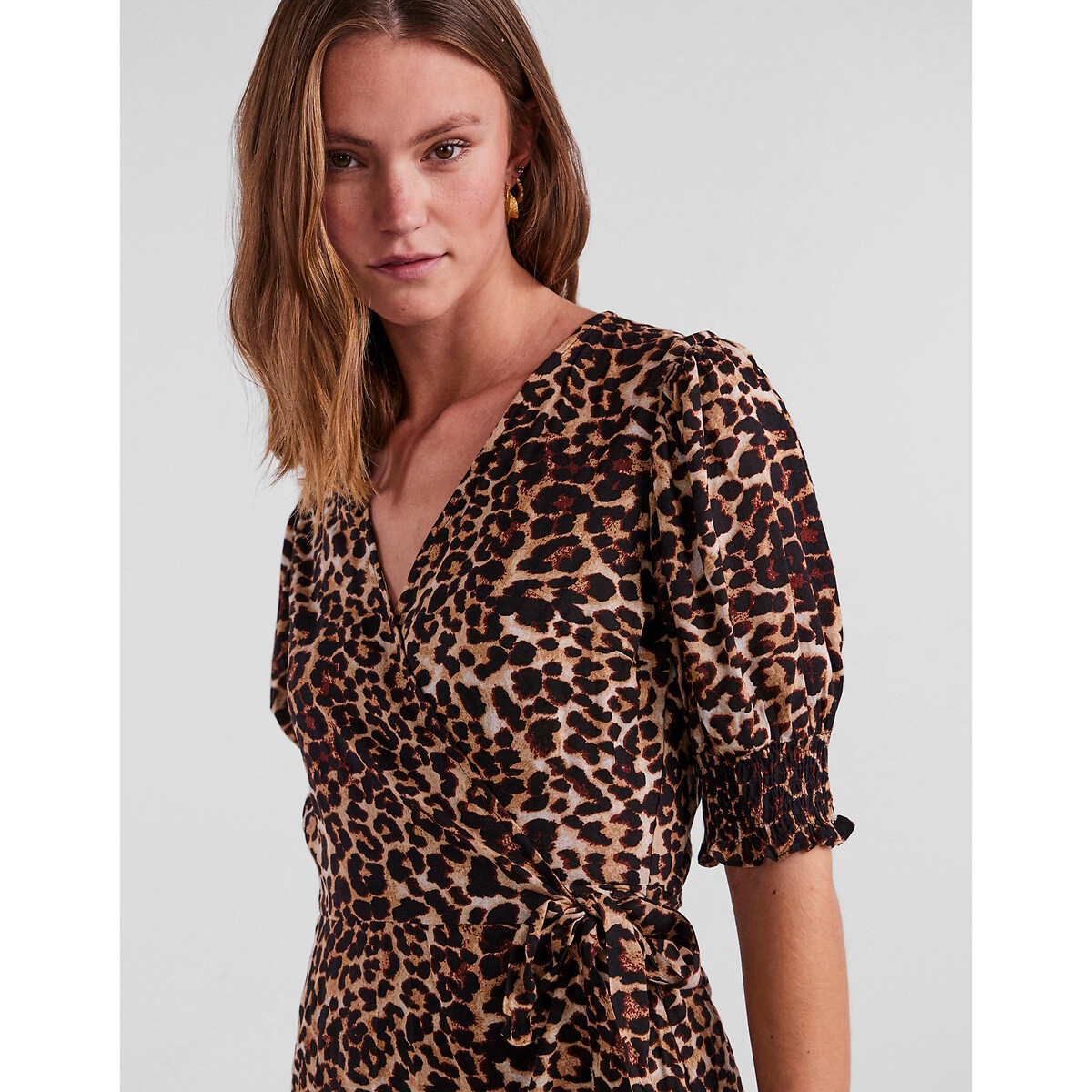 Платье С запахом и леопардовым принтом XL другие LaRedoute, размер XL - фото 2