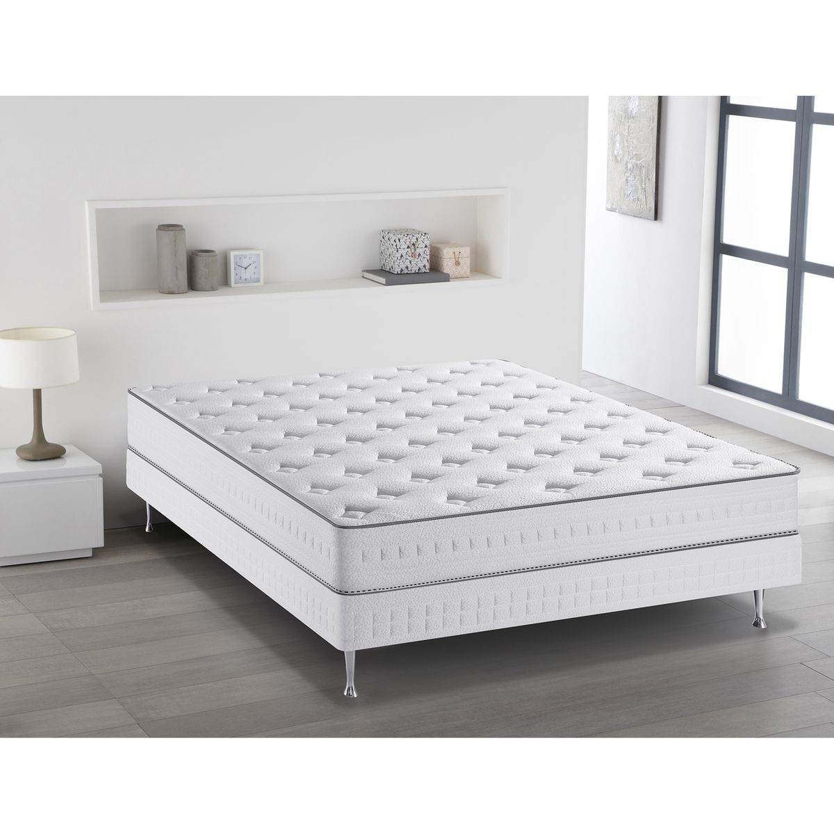 Matelas ressorts ensachés confort très ferme