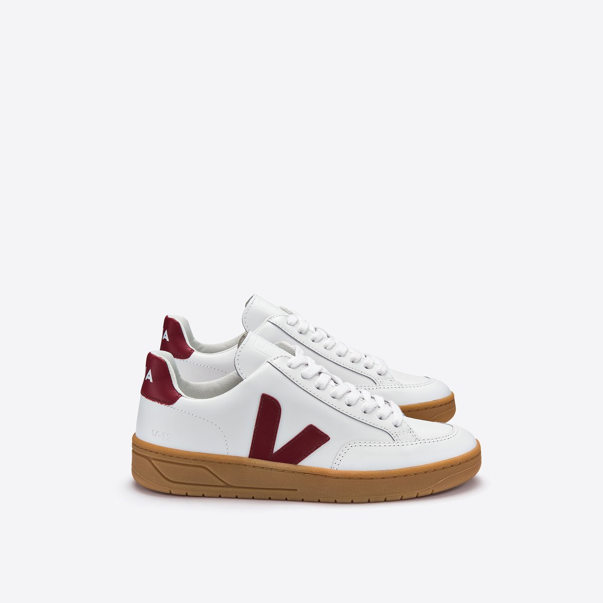 фото Кеды v-12 white marsala natural veja