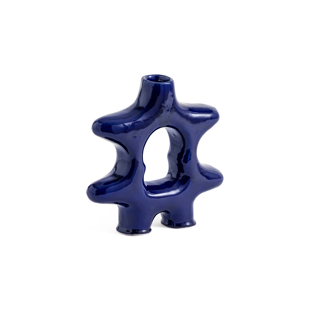 Предмет декора из обожженной глины В28 см Makero единый размер синий