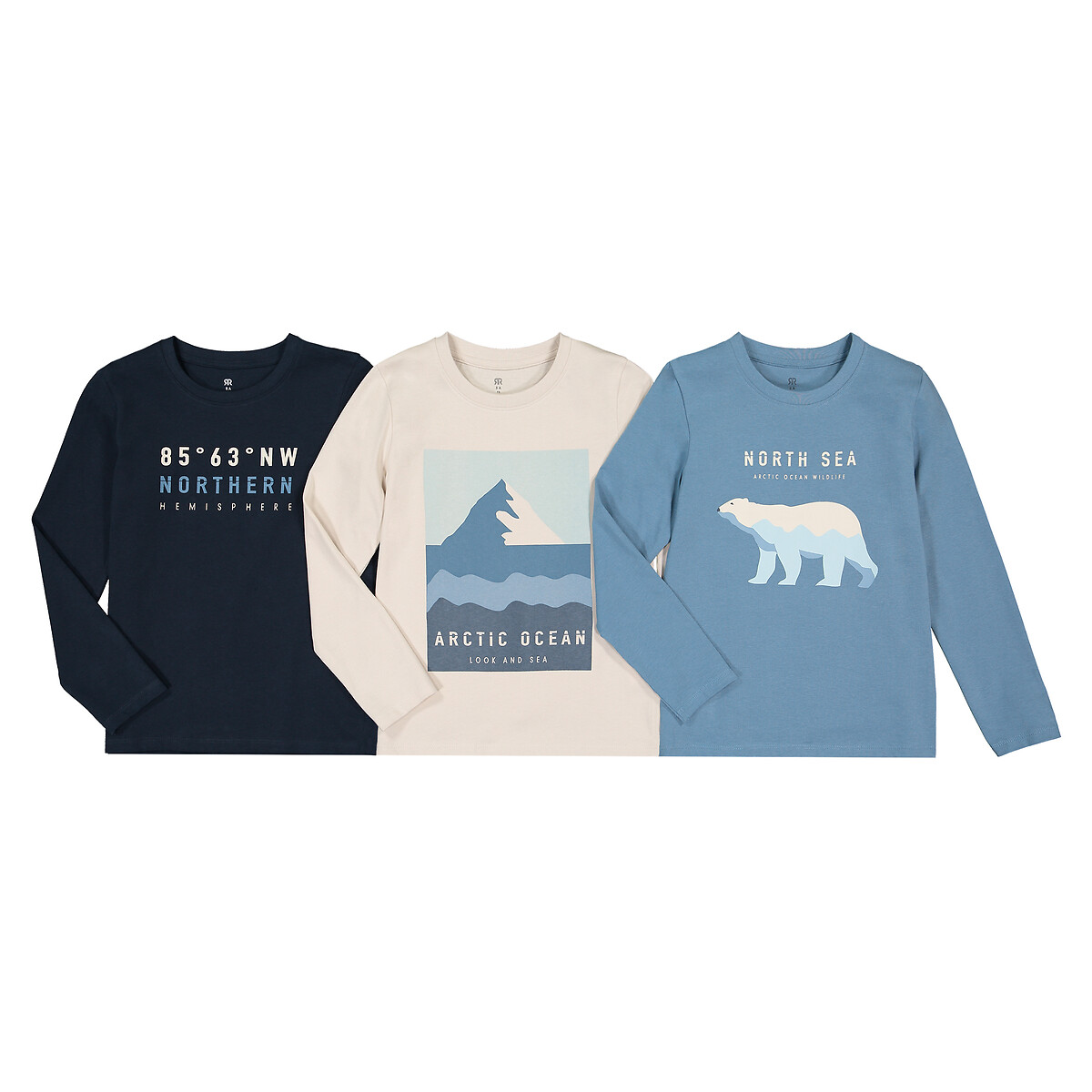 

Комплект из 3 футболок с LA REDOUTE COLLECTIONS, Бежевый, Принтом из биохлопка 3-12 лет 5 бежевый