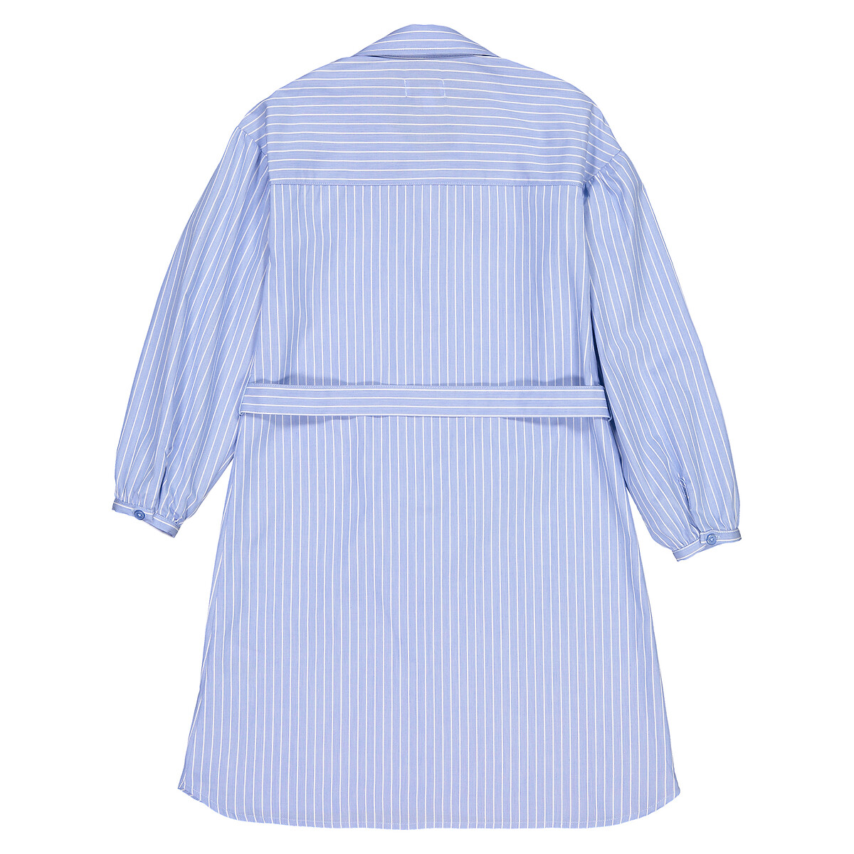 Платье LA REDOUTE COLLECTIONS С длинными рукавами в полоску 3-12 лет 10 лет - 138 см синий, размер 10 лет - 138 см - фото 4