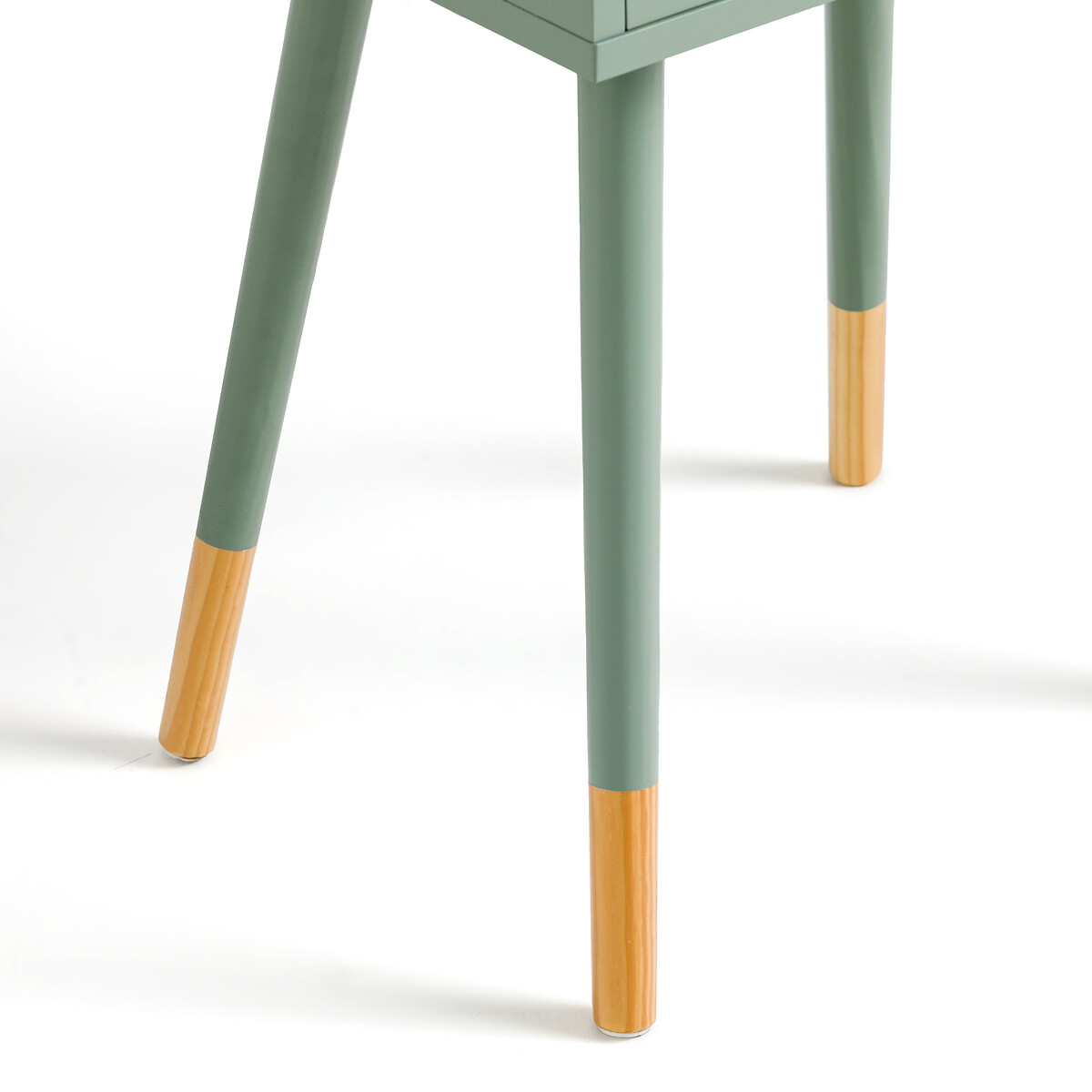 Столик LaRedoute Прикроватный с 1 ящиком JANIK единый размер зеленый - фото 4