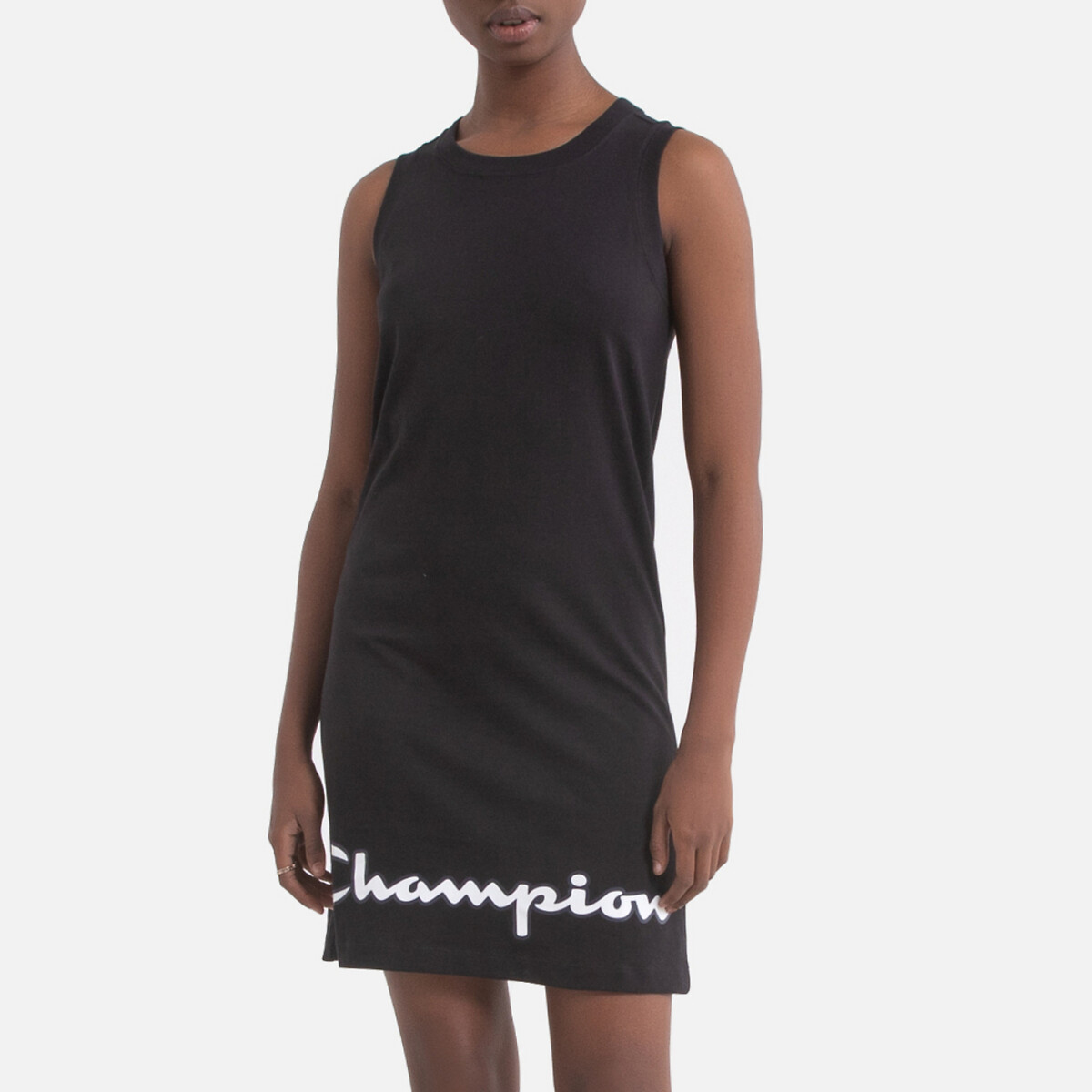 Robe sans manche en coton avec logo