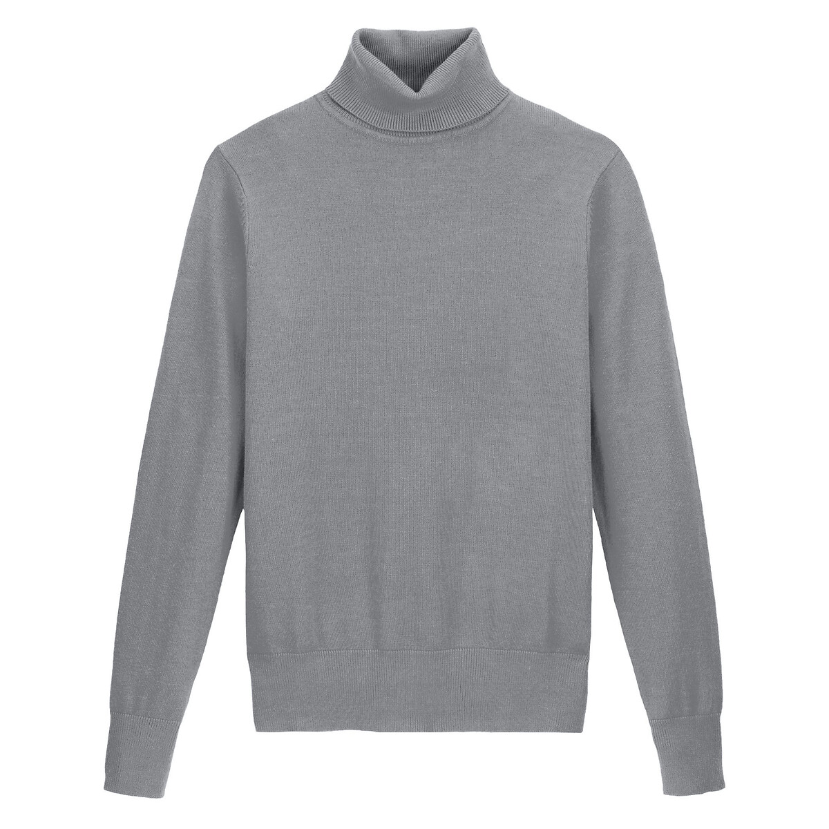 Пуловер LaRedoute С отворачивающимся воротником базовая модель L серый, размер L - фото 5