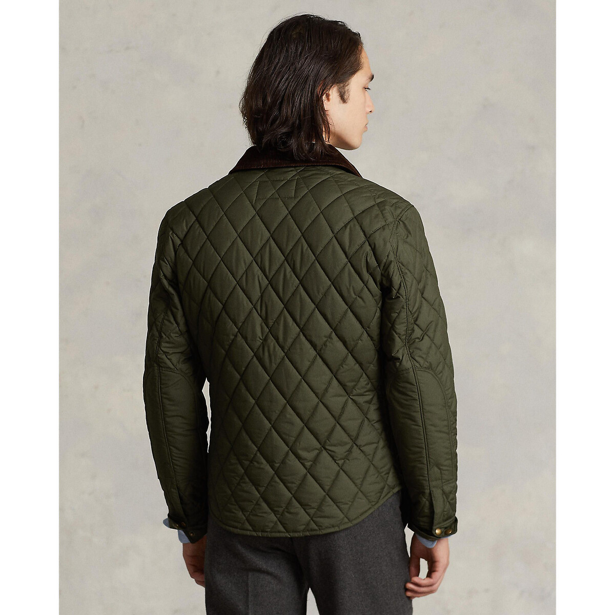 Куртка в стиле милитари стеганая  L зеленый LaRedoute, размер L - фото 3