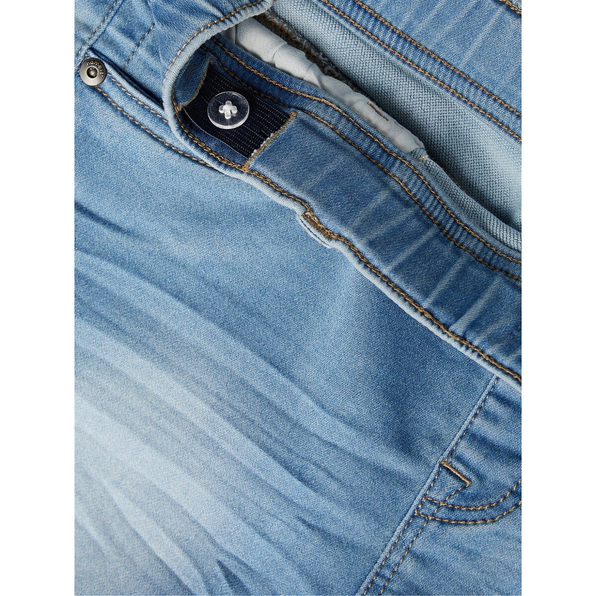 Шорты из джинсовой ткани в стиле джоггеров  10 синий LaRedoute, размер 10 - фото 5