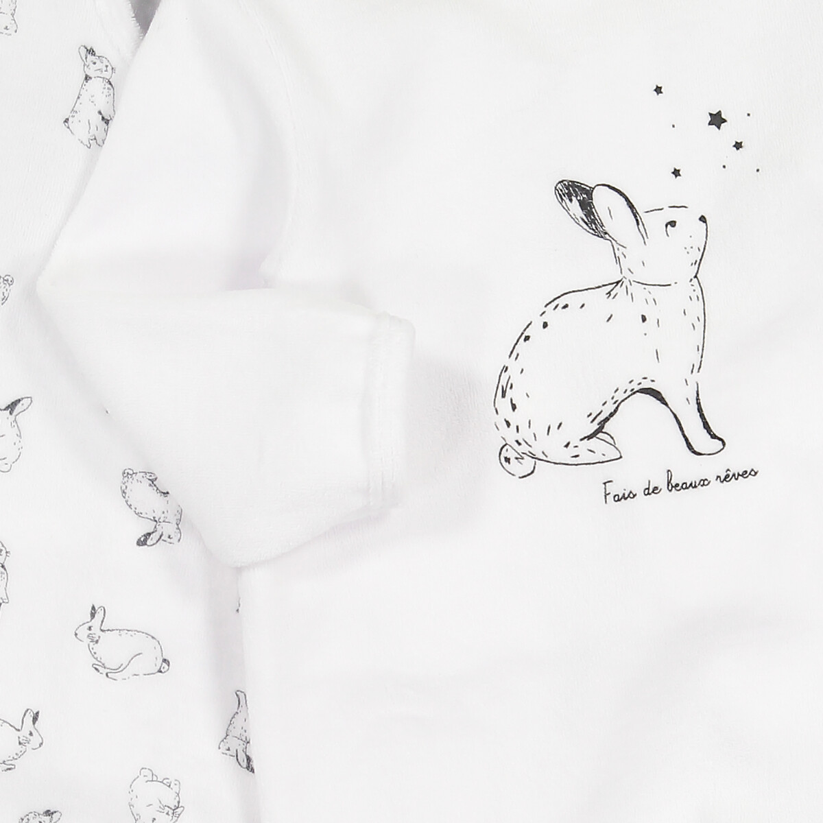 

Комплект из двух цельных пижам LaRedoute, Белый, Комплект из двух цельных пижам из велюра 2 года - 86 см белый
