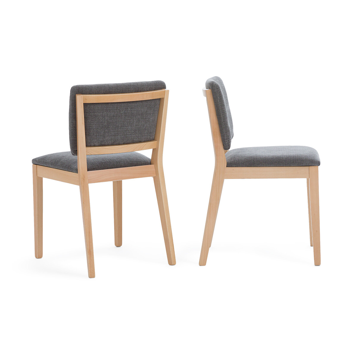 Комплект из двух стульев с Обивкой Oglio единый размер серый LaRedoute - фото 2