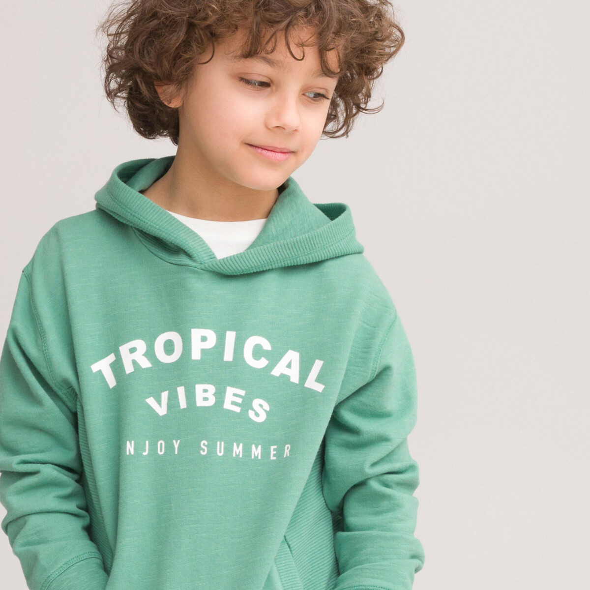 

Толстовка LaRedoute, Зеленый, Толстовка С капюшоном и надписью 3-14 лет 10 лет - 138 см зеленый