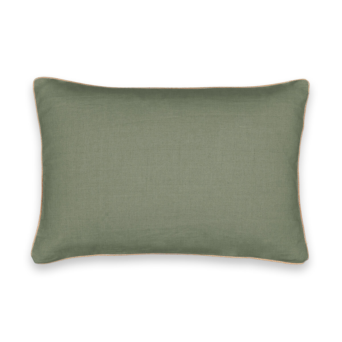 Чехол LaRedoute Для подушки из стираного льна Onega 60 x 40 см зеленый, размер 60 x 40 см