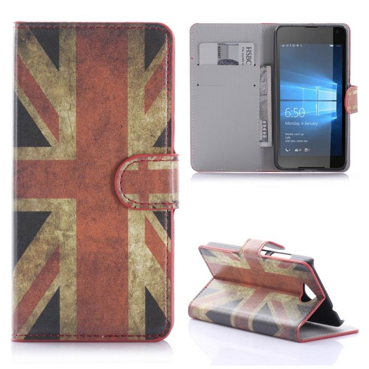 Etui Microsoft Lumia 650 motif Drapeau Royaume Uni - Crazy Kase