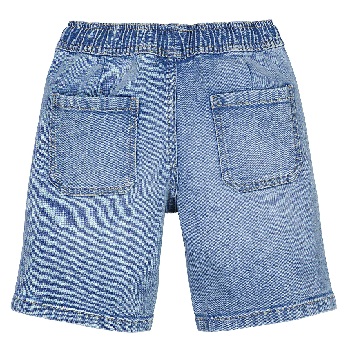Бермуды из джинсовой ткани с завязками  10 синий LaRedoute, размер 10 - фото 4