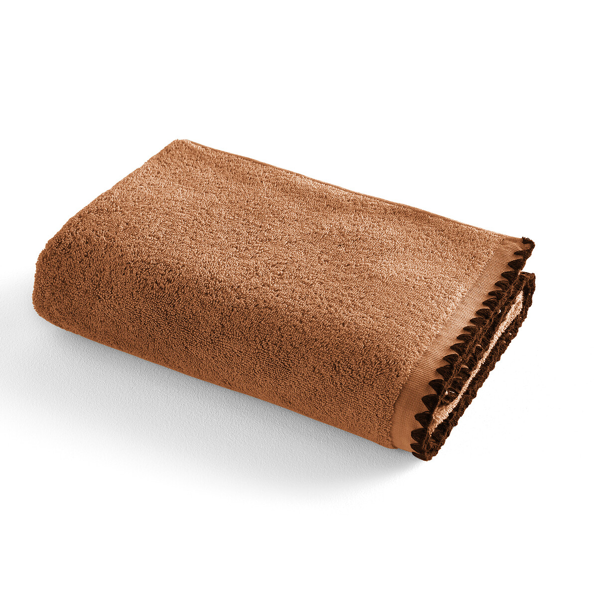 Полотенце банное макси с вышивкой из махровой ткани 500 г Merida 100 x 150 см каштановый полотенце банное макси из велюра 500 гм2 milleraie 100 x 150 см белый