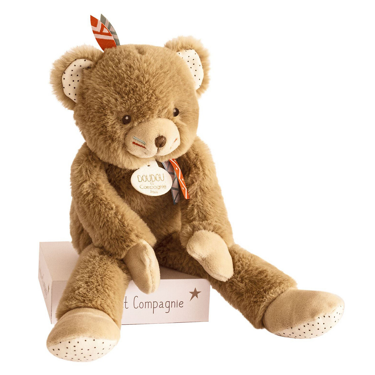 Peluche naissance twipi ours pantin 30 cm
