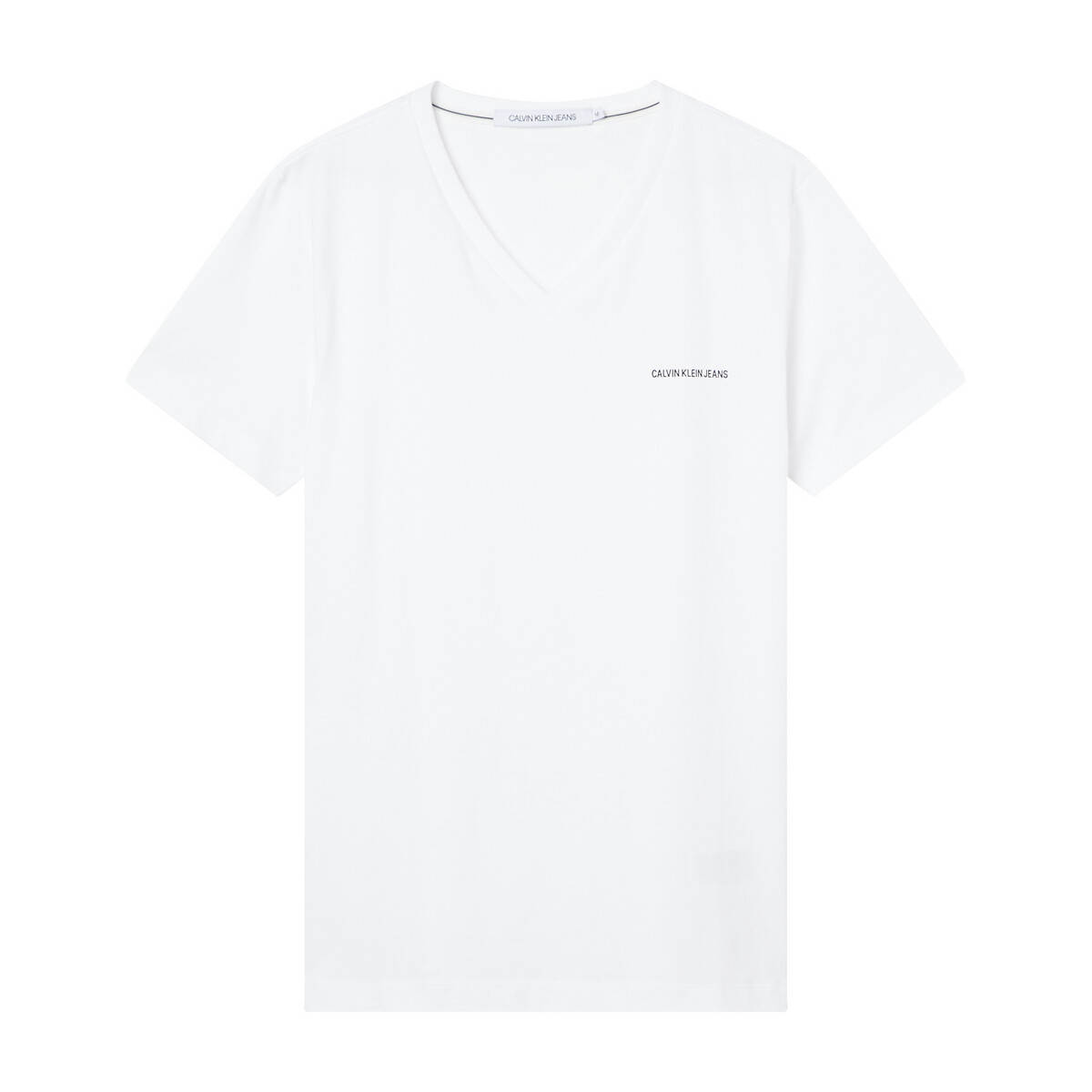 T-shirt de decote em V slim stretch Micro CK