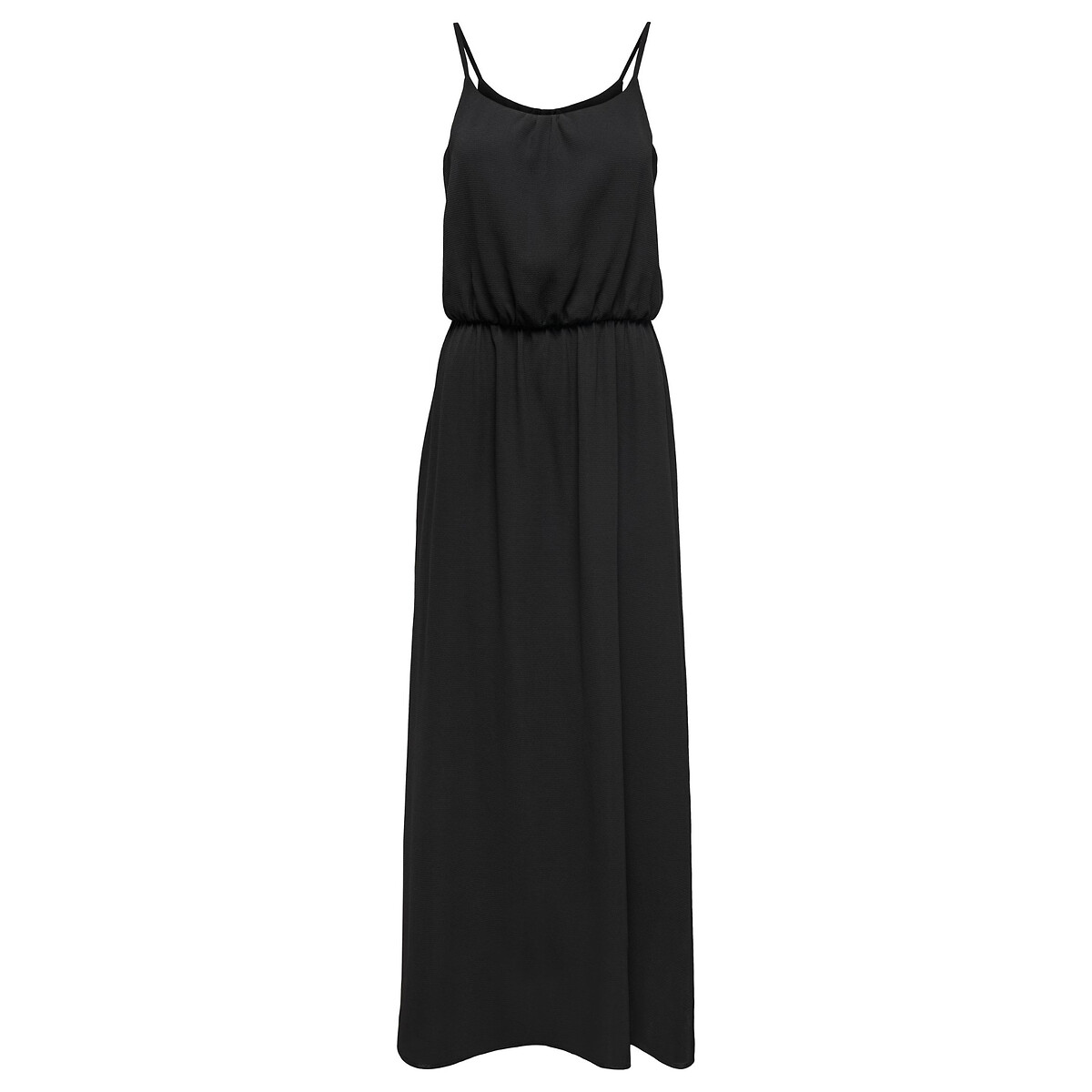 Платье Длинное на бретелях 48 черный LaRedoute, размер 48 - фото 1