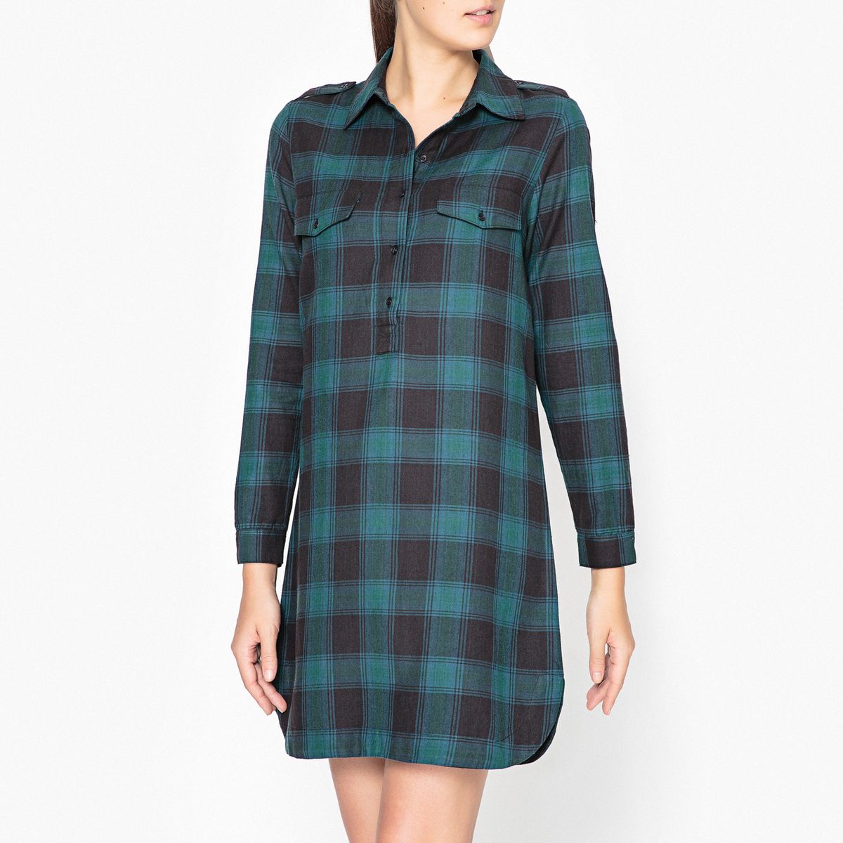 Robe chemise à carreaux PAULA CHARLES