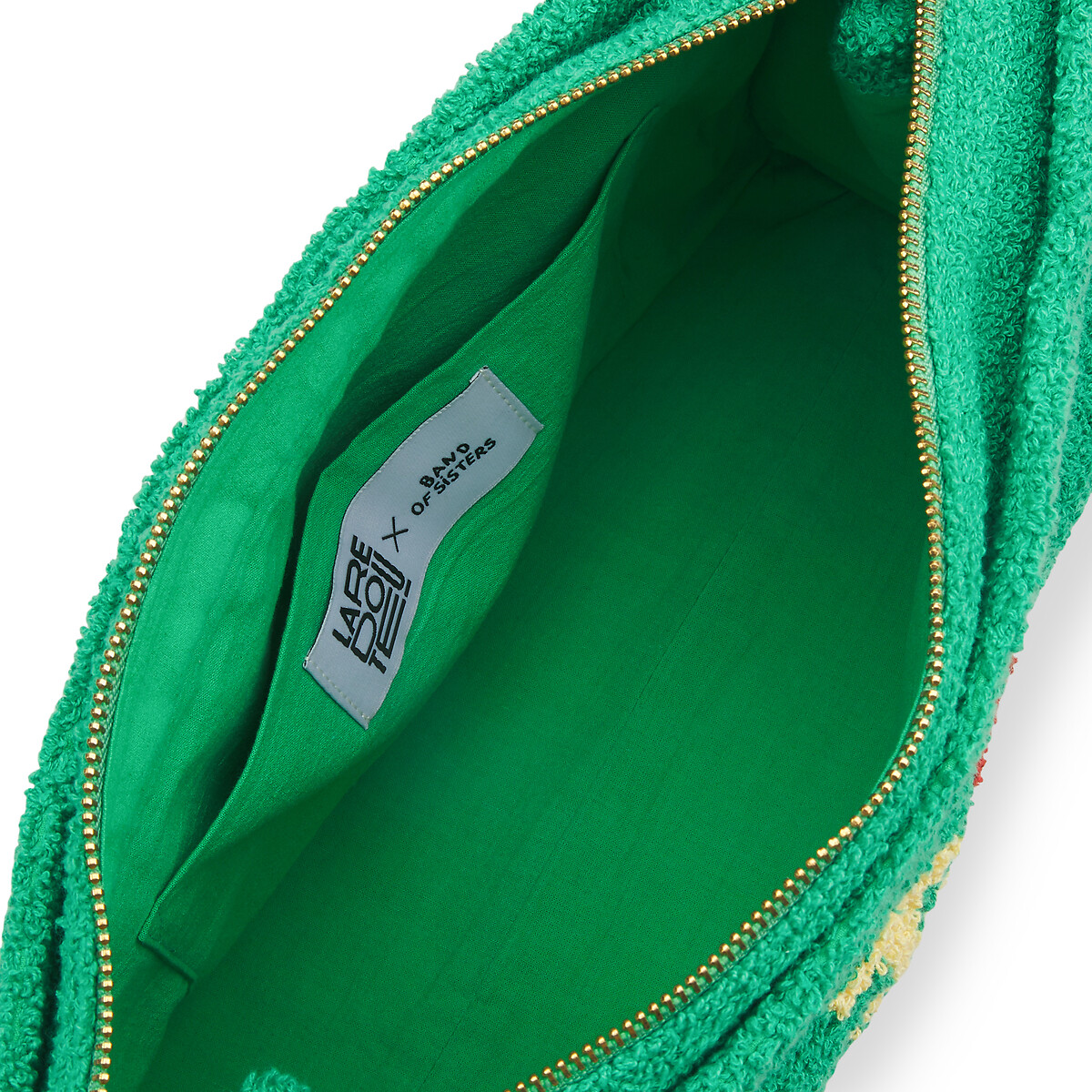 Клатч из махровой ткани  единый размер зеленый LaRedoute - фото 3