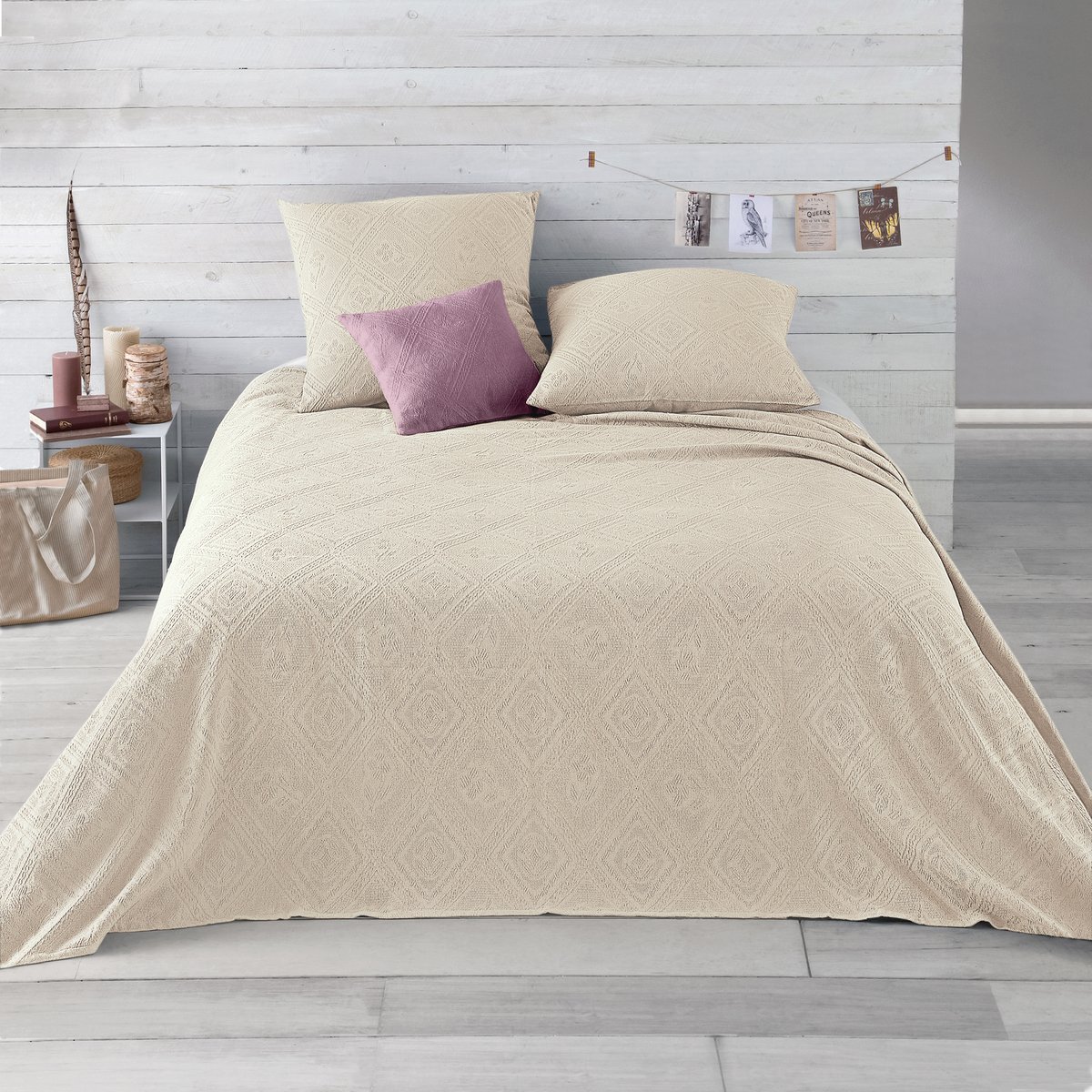 

Покрывало La Redoute, Белый, Из хлопковой жаккардовой ткани Indo 250 x 250 см белый