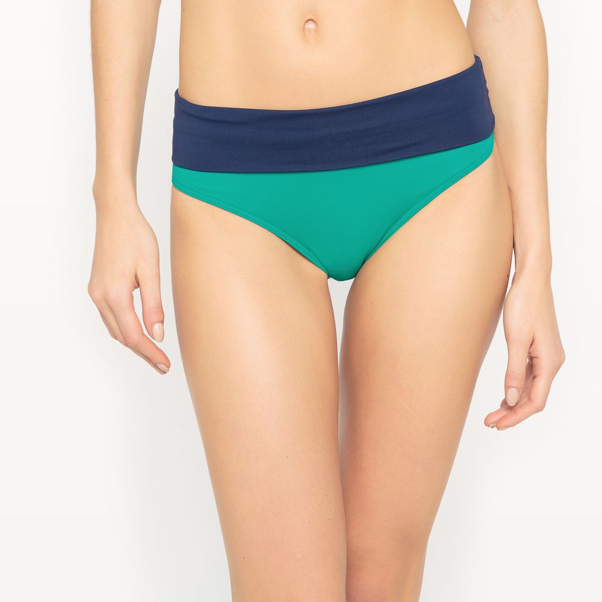 Culotte bicolore à revers