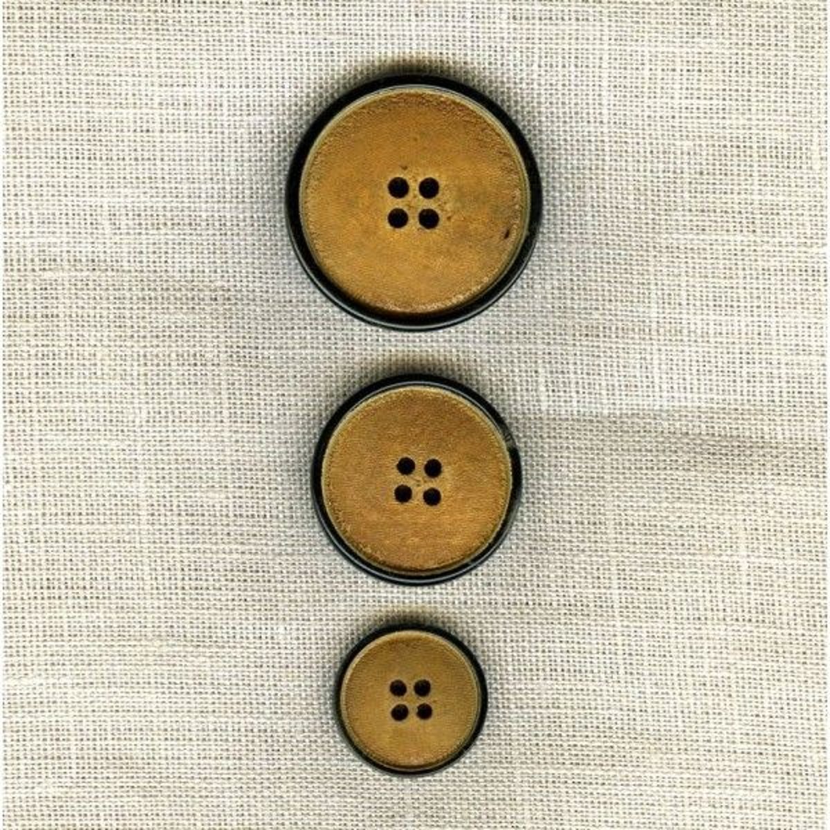 Bouton De Veste En Bois Effet Daim