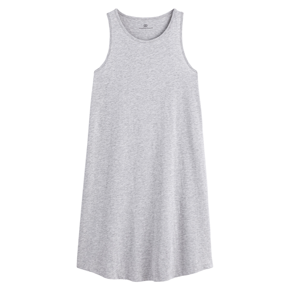 Платье LA REDOUTE COLLECTIONS Короткое без рукавов из трикотажа L серый, размер L - фото 5