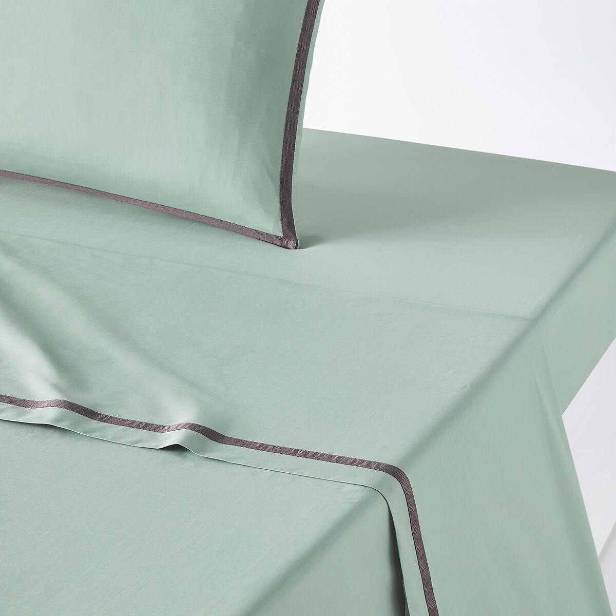 Простыня Из хлопковой перкали Bolzano 180 x 290 см зеленый