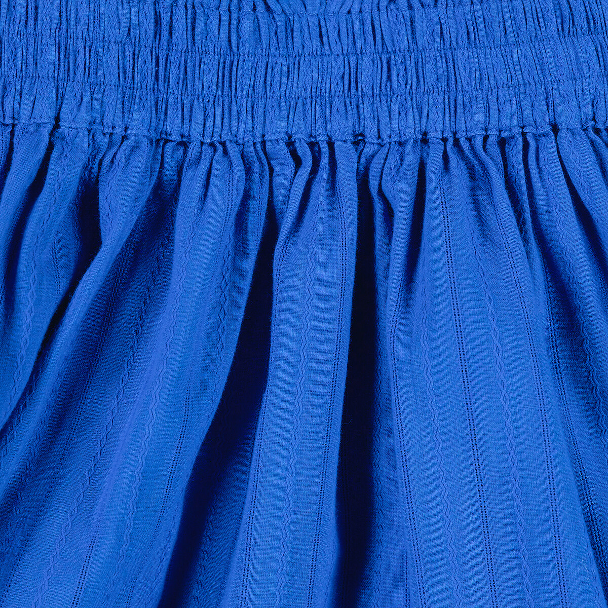 Юбка из газовой хлопчатобумажной ткани  6 лет - 114 см синий LaRedoute, размер 6 - фото 4