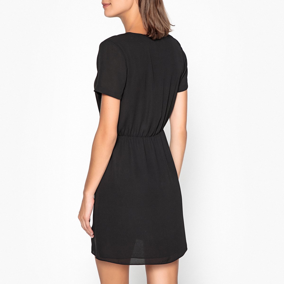 Платье LaRedoute Короткое с короткими рукавами L черный, размер L - фото 3