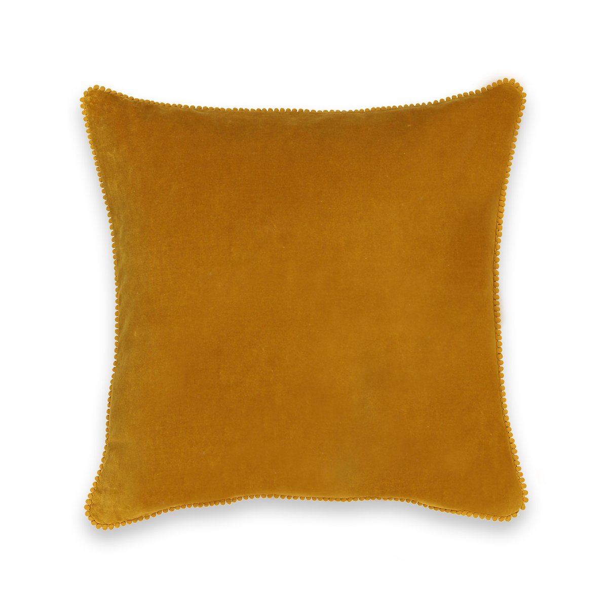 Чехол La Redoute На подушку из велюра VELVET 45 x 45 см желтый, размер 45 x 45 см - фото 2