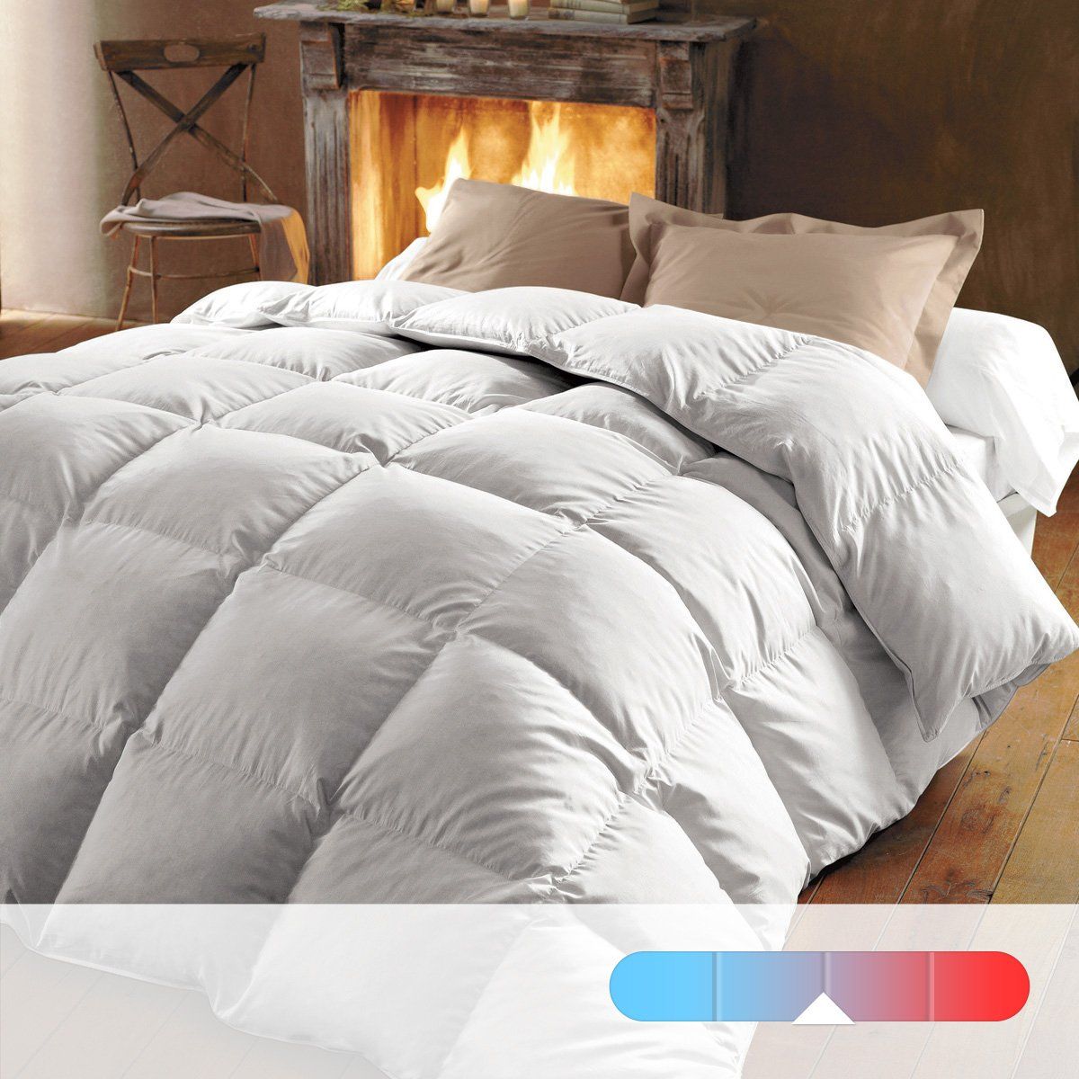 Couette CHAUDE 320 gr/m2 - 70% Duvet d